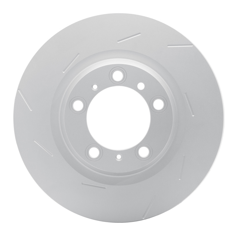 Porsche Panamera Brake Rotor (1) - Left Rear - R1 Concepts - GeoSPEC Coated Rotor - Slotted - `10-`16